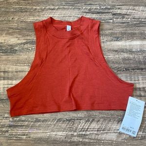⭐️NWT⭐️ all yours crop tank in Aztec red
